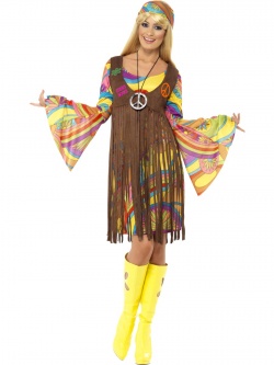 Kostým Hippie - dámský s vestou 2