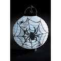 Halloweenský papírový lampion - pavouci